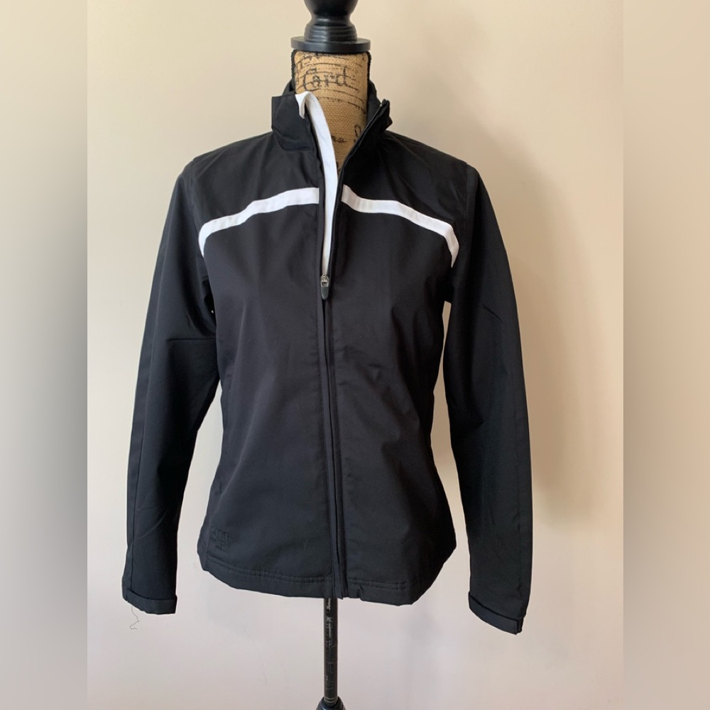 KATE LORD Ladies 100% poly black full zip mesh lined golf jacket size Sm LNWOT+